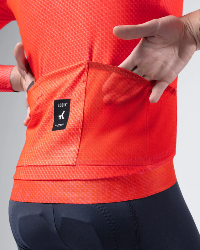 GOBIK Maillot Manga Larga Hombre Hyder Vermilion - Imagen 5