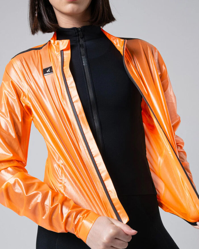 GOBIK Chaqueta Unisex Pluvia 2.0 Blazing Orange - Imagen 3