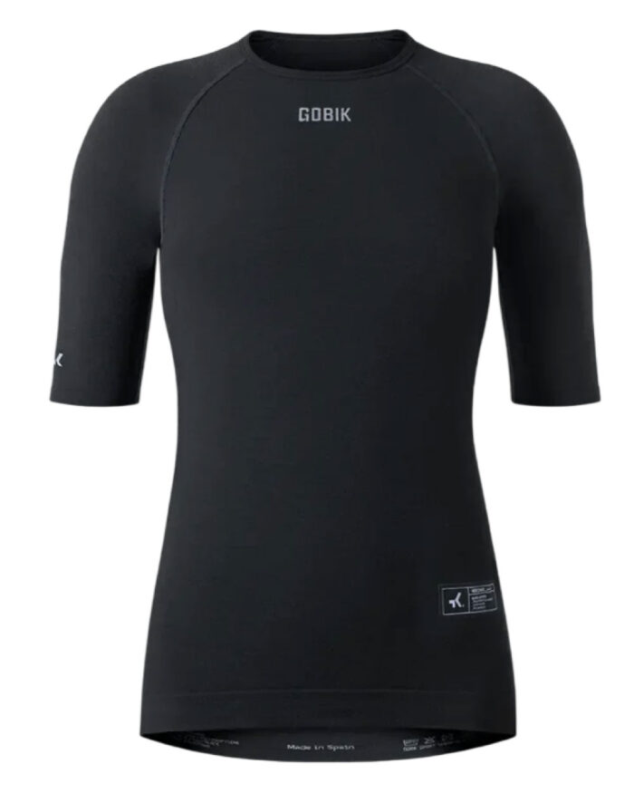 10-07-022-001-1 GOBIK Camiseta Interior Manga Corta Mujer Winter Merino Coal - Imagen 1