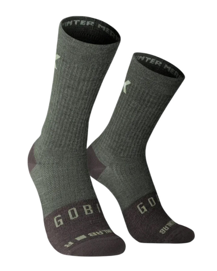 15-02-006-007-1 GOBIK Calcetines Unisex Winter Merino Olive - Imagen 1
