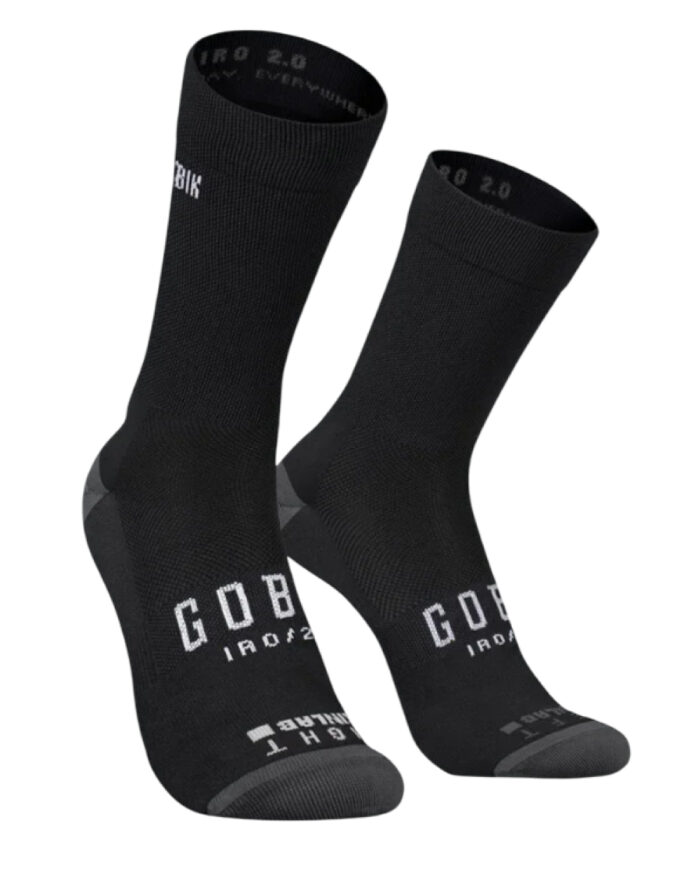 15-02-018-002-1 GOBIK Calcetines Unisex Iro 2.0 Black Logo - Imagen 1