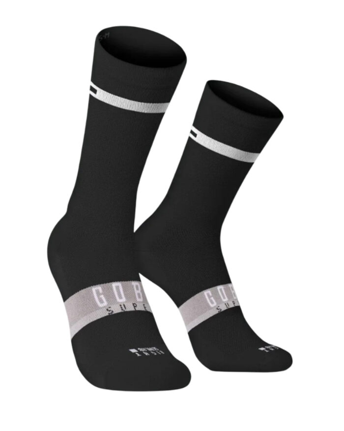 15-02-020-003-1 GOBIK Calcetines Unisex Superb Black Horizon Extra Long - Imagen 1