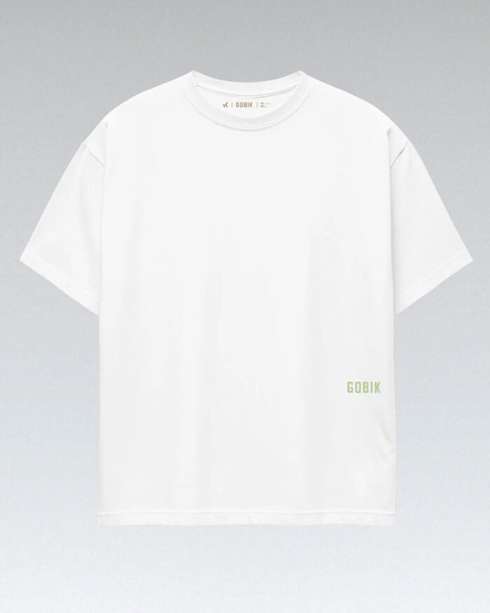 35-01-012-002-1 GOBIK Camiseta Casual Unisex Over Ride White - Imagen 1