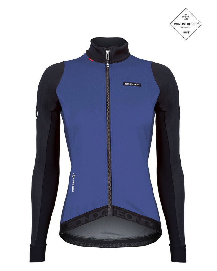 76-PRO-FEM-AZ-1 ETXEONDO Chaqueta Mujer 76 Pro Gore-Tex Windstopper azul marino / negro - Imagen 1