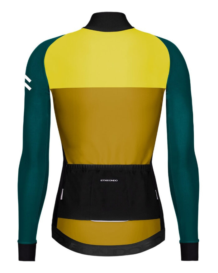 ETXEONDO Chaqueta Mujer 76 Gore-Tex Windstopper amarillo mostaza - Imagen 2