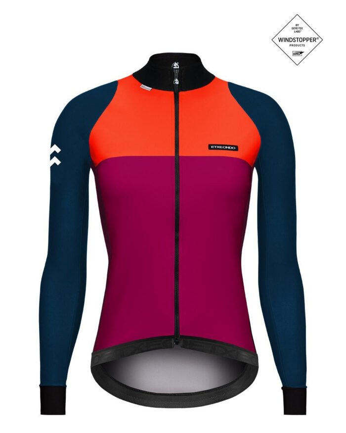 ETXEONDO Chaqueta Mujer 76 Gore-Tex Windstopper coral / magenta - Imagen 1
