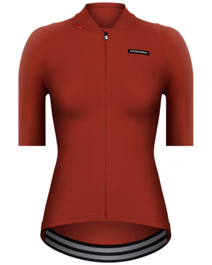 ETXEONDO Maillot Manga Corta Mujer Alda 110LW rojo caldera