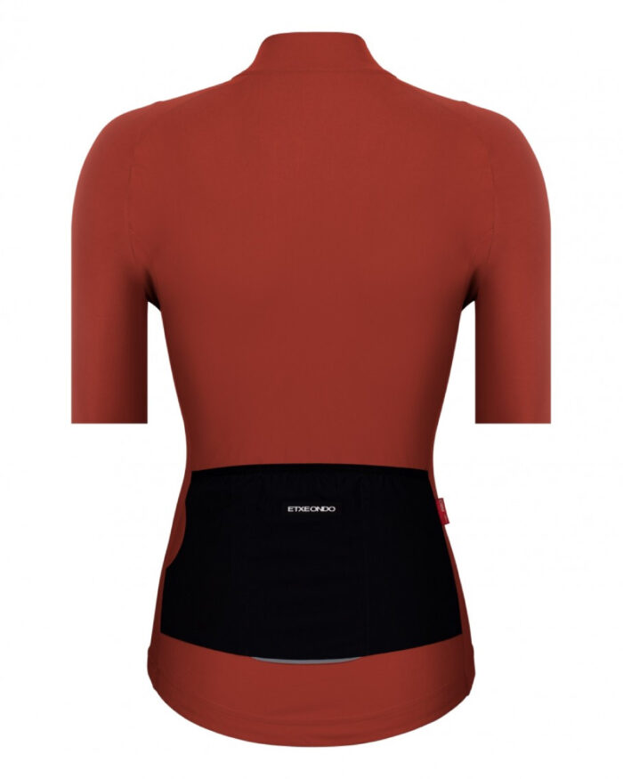 ETXEONDO Maillot Manga Corta Mujer Alda 110LW rojo caldera - Imagen 2