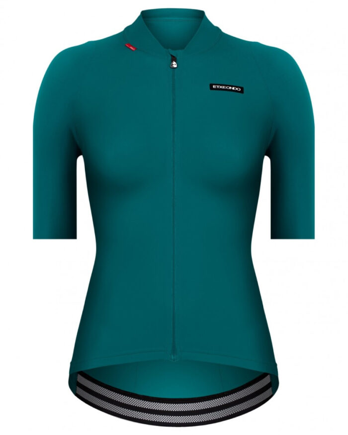 ALDA-110-VER-1 ETXEONDO Maillot Manga Corta Mujer Alda 110LW verde esmeralda - Imagen 1