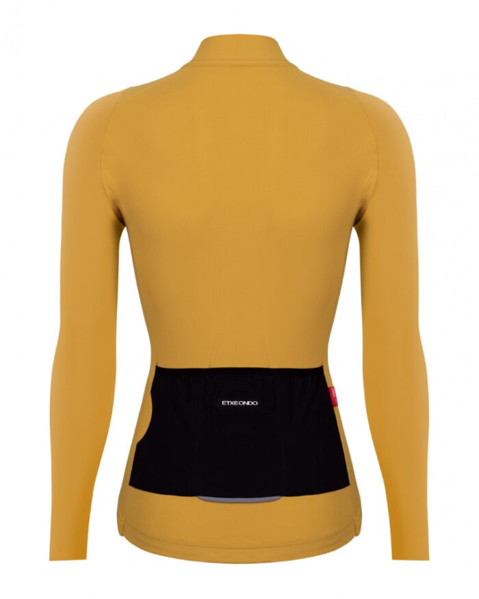 ETXEONDO Maillot Manga Larga Mujer Alda amarillo mostaza - Imagen 2