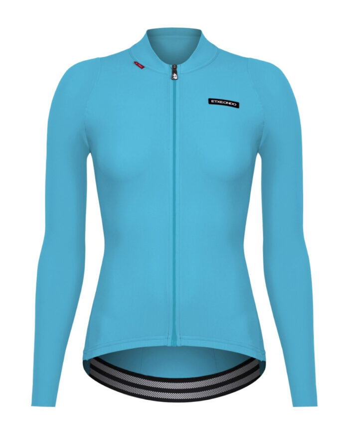 ETXEONDO Maillot Manga Larga Mujer Alda azul cielo - Imagen 1