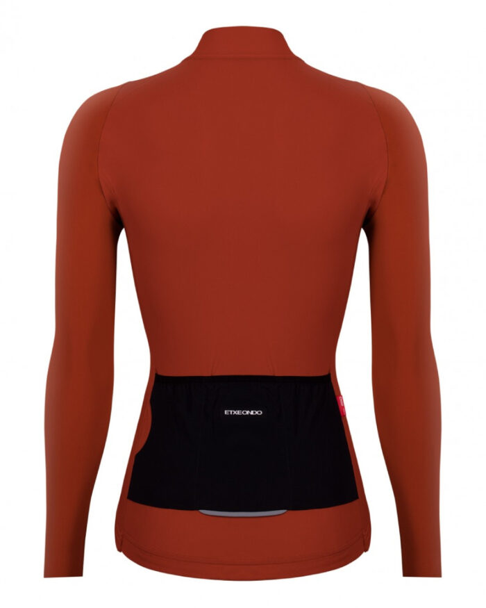 ETXEONDO Maillot Manga Larga Mujer Alda rojo caldera - Imagen 2