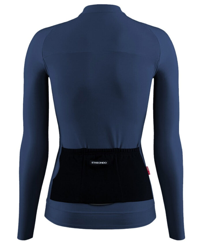 ETXEONDO Maillot Manga Larga Mujer Alda Thermo BI azul marino - Imagen 2