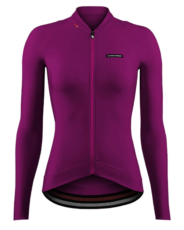 ALDA-TH-BUR-1 ETXEONDO Maillot Manga Larga Mujer Alda Thermo BI burdeos - Imagen 1