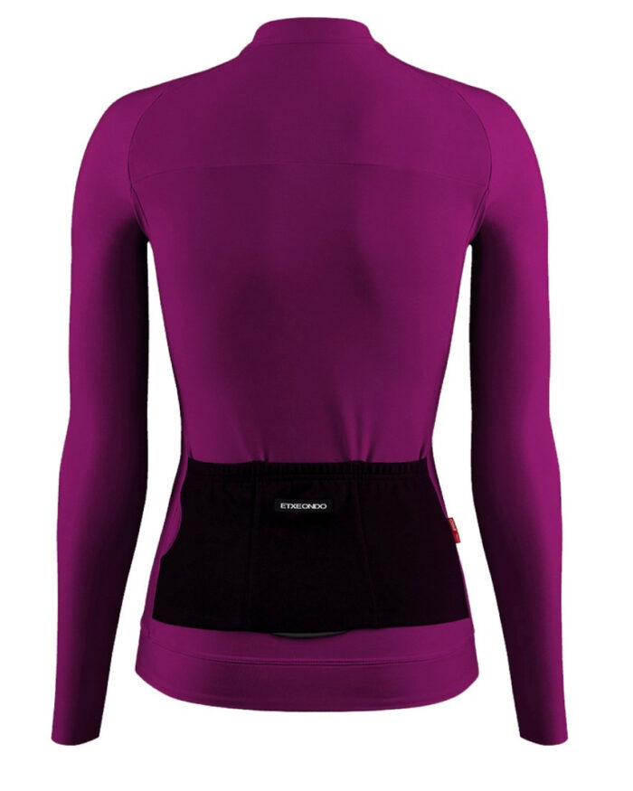 ETXEONDO Maillot Manga Larga Mujer Alda Thermo BI burdeos - Imagen 2