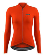 ETXEONDO Maillot Manga Larga Mujer Alda Thermo naranja