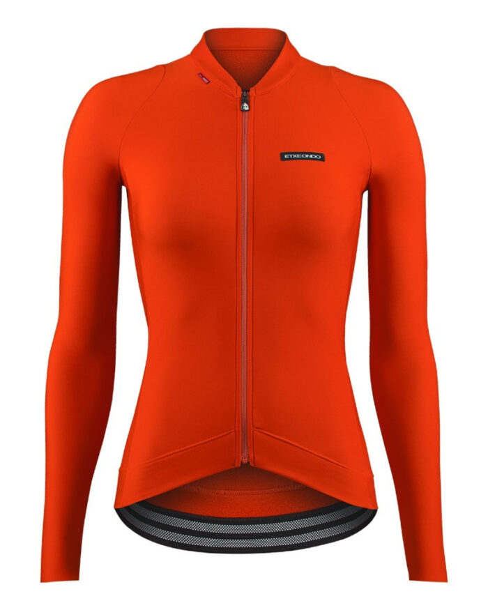 ALDA-THERMO-FEM-NA-1 ETXEONDO Maillot Manga Larga Mujer Alda Thermo naranja - Imagen 1