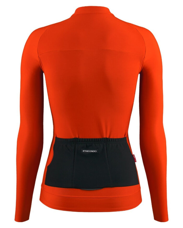 ETXEONDO Maillot Manga Larga Mujer Alda Thermo naranja - Imagen 2