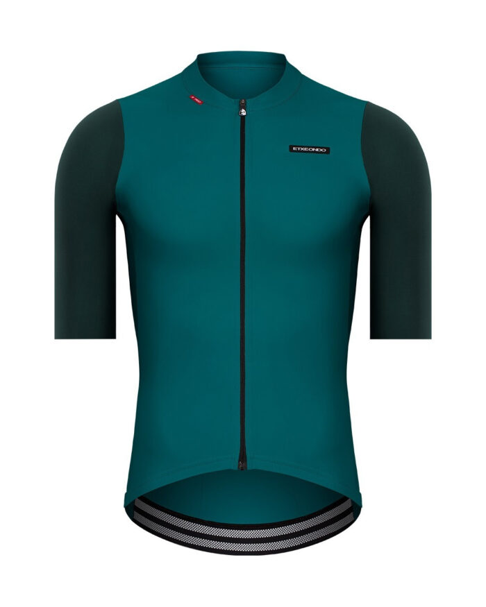 ALDE-MC-VER-ES-1 ETXEONDO Maillot Manga Corta Hombre Alde verde esmeralda - Imagen 1