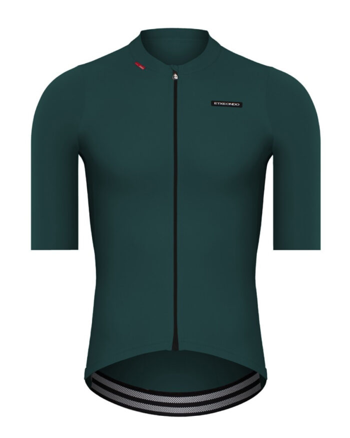 ALDE-MC-VER-OS-1 ETXEONDO Maillot Manga Corta Hombre Alde verde oscuro - Imagen 1