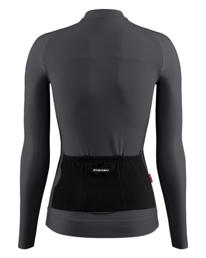 ETXEONDO Maillot Manga Larga Mujer Alda Thermo gris antracita - Imagen 2