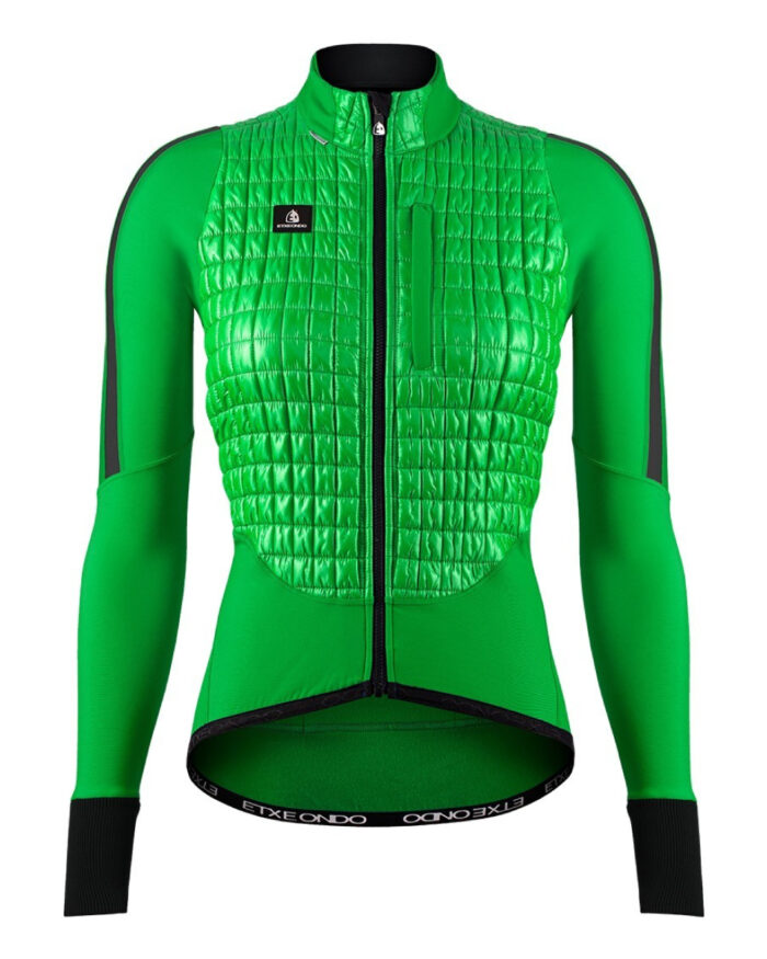 ARA-FEM-MAN-1 ETXEONDO Chaqueta Mujer Ara Primaloft verde manzana - Imagen 1