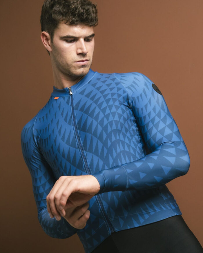 ETXEONDO Maillot Manga Larga Hombre Aran azul - Imagen 3