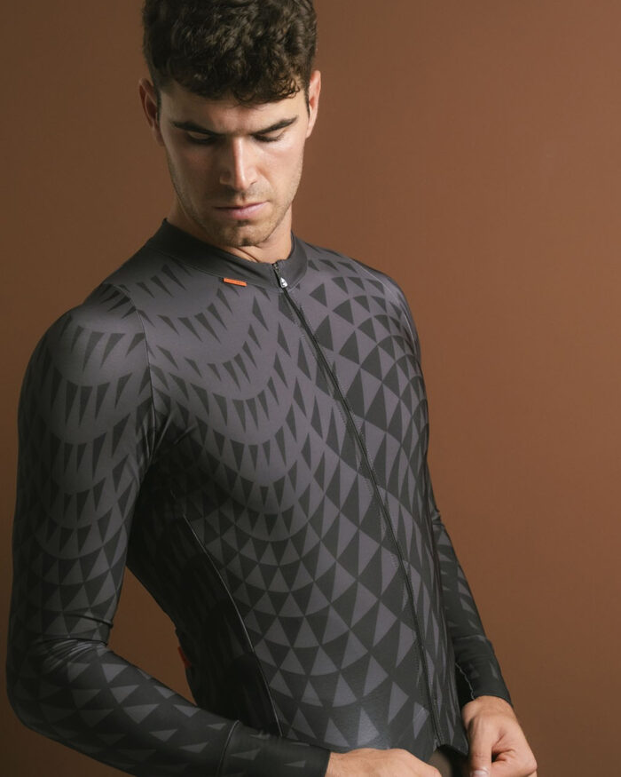 ETXEONDO Maillot Manga Larga Hombre Aran gris - Imagen 3