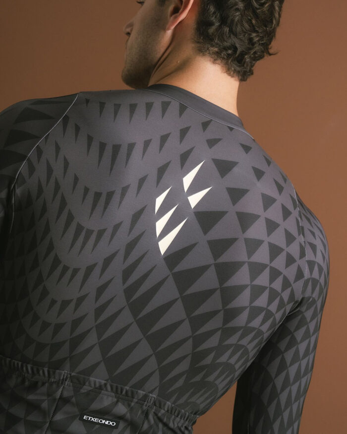 ETXEONDO Maillot Manga Larga Hombre Aran gris - Imagen 4