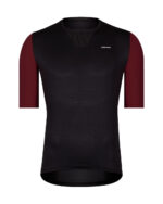 ETXEONDO Maillot Manga Corta Hombre Barden negro / granate