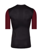 ETXEONDO Maillot Manga Corta Hombre Barden negro / granate - Imagen 2