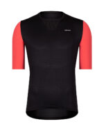 ETXEONDO Maillot Manga Corta Hombre Barden negro / rojo cereza