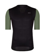 ETXEONDO Maillot Manga Corta Hombre Barden negro / verde kaqui