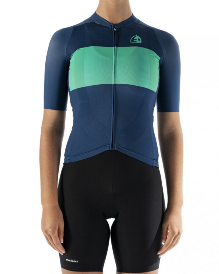 ETXEONDO Maillot Manga Corta Mujer Bika azul - Imagen 3