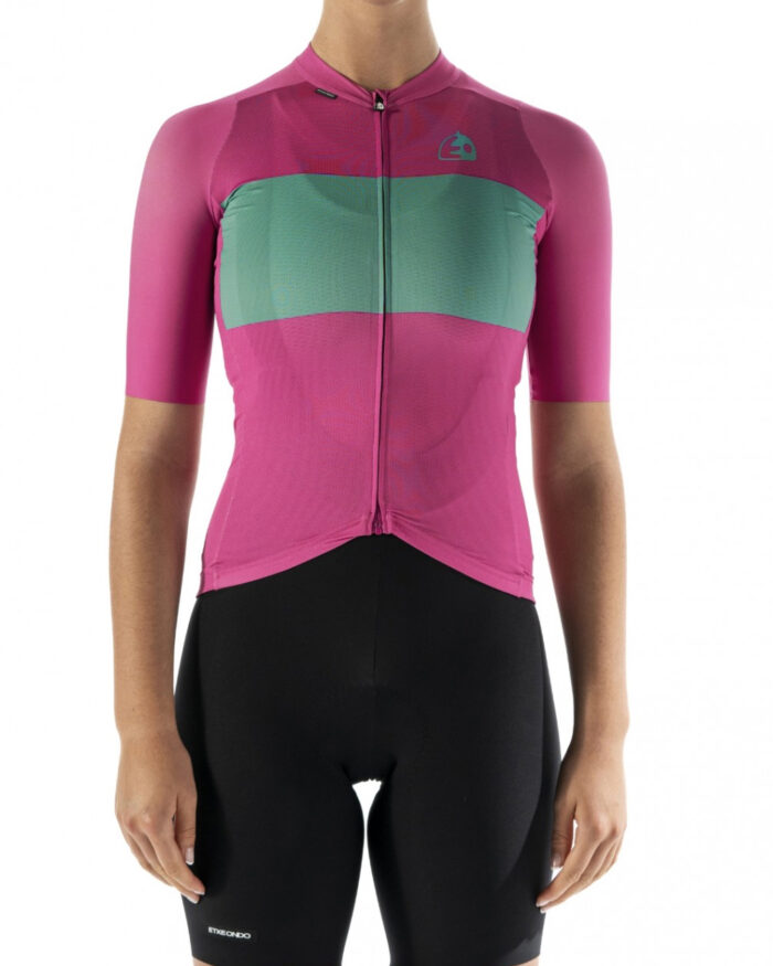 ETXEONDO Maillot Manga Corta Mujer Bika fucsia - Imagen 4