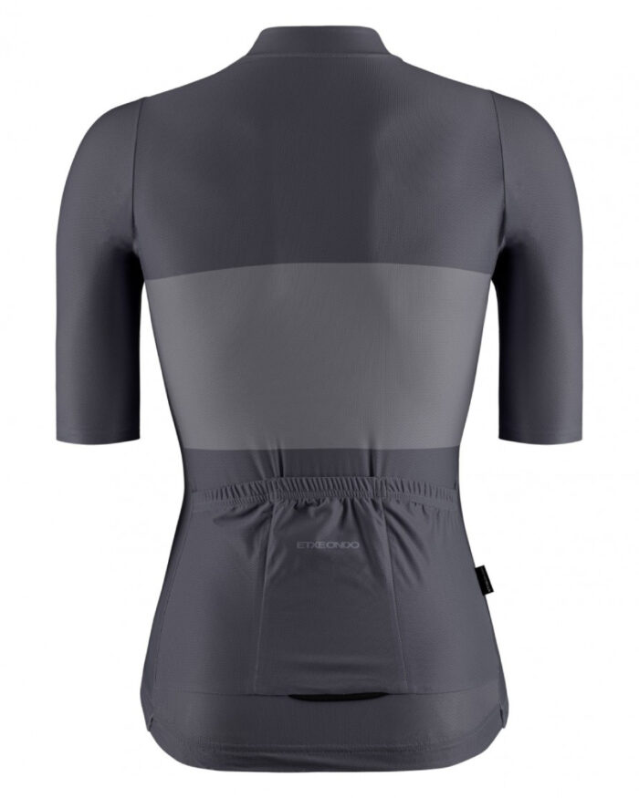 ETXEONDO Maillot Manga Corta Mujer Bika gris antracita - Imagen 2