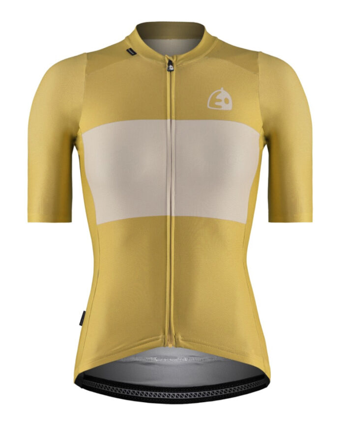 BIKA-MOS-1 ETXEONDO Maillot Manga Corta Mujer Bika amarillo mostaza - Imagen 1