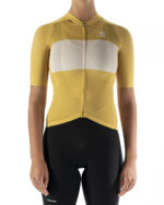 ETXEONDO Maillot Manga Corta Mujer Bika amarillo mostaza - Imagen 4
