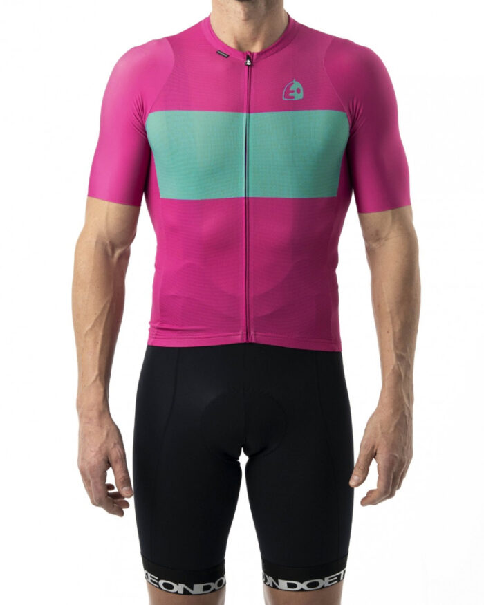ETXEONDO Maillot Manga Corta Hombre Biko fucsia - Imagen 3