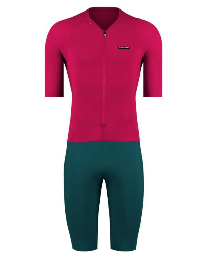 BINAMIC-H-ROS-1 ETXEONDO Buzo Hombre Binamic rosa / verde - Imagen 1