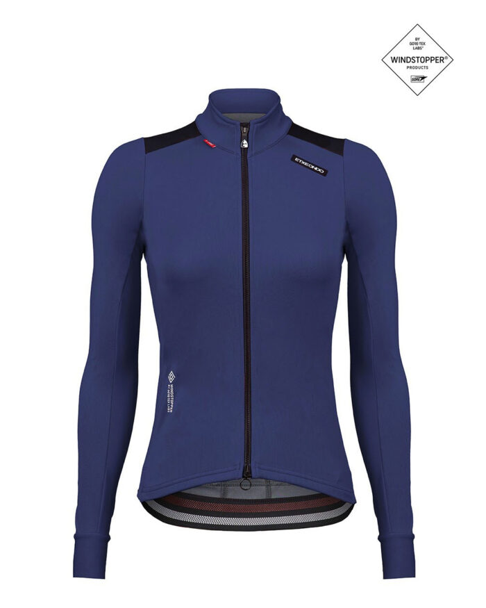 DENA-FEM-AZ-1 ETXEONDO Chaqueta Mujer Dena Gore-Tex Windstopper azul marino / negro - Imagen 1