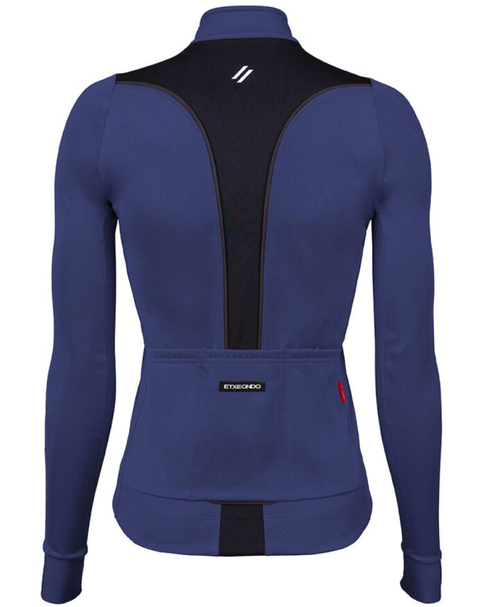 ETXEONDO Chaqueta Mujer Dena Gore-Tex Windstopper azul marino / negro - Imagen 2