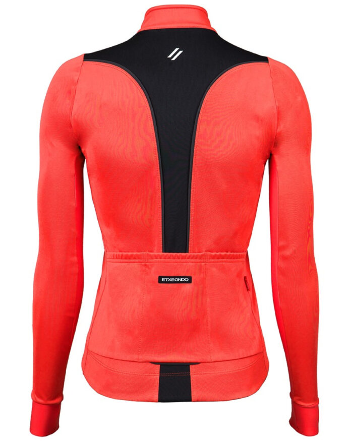 ETXEONDO Chaqueta Mujer Dena Gore-Tex Windstopper rojo sandia / negro - Imagen 2