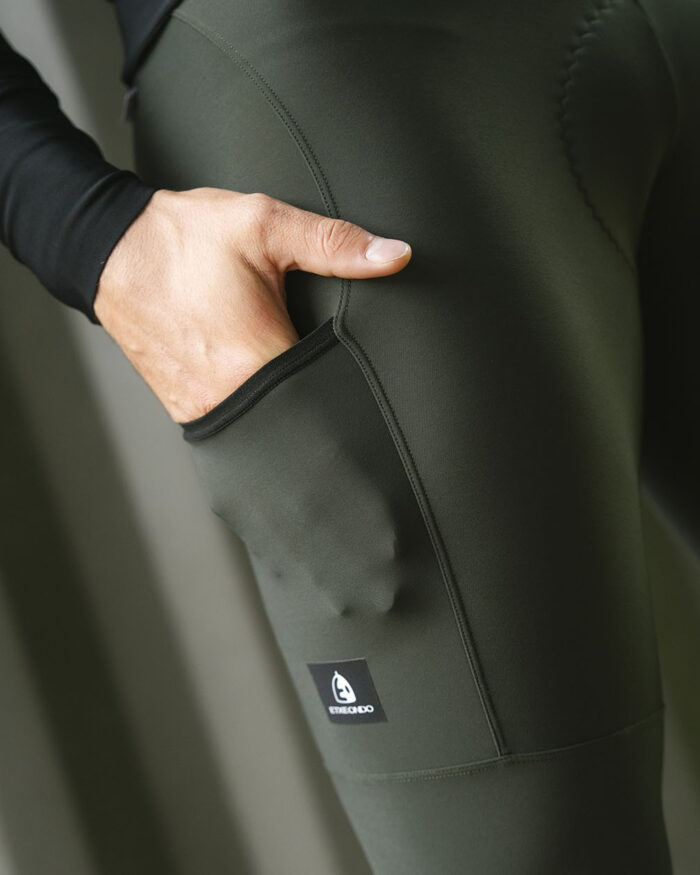 ETXEONDO Culotte Largo Hombre Exo Thermo Adventure verde oscuro - Imagen 4
