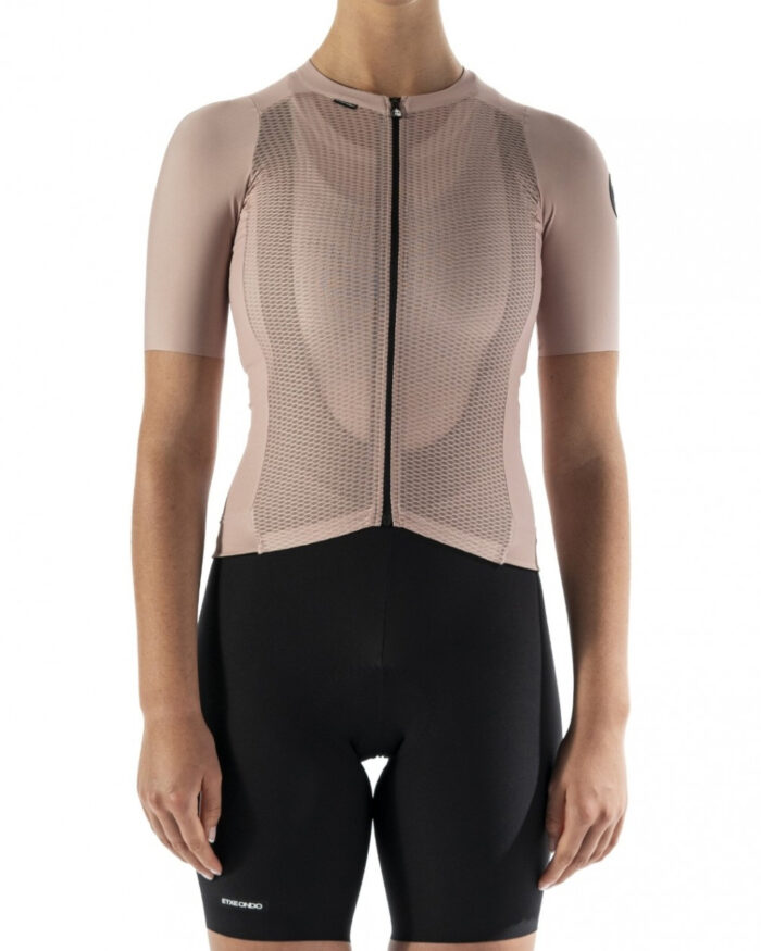 ETXEONDO Maillot Manga Corta Mujer Gara arcilla - Imagen 4