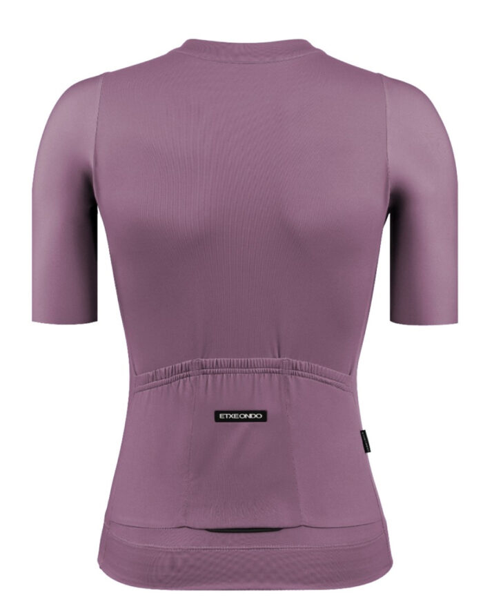 ETXEONDO Maillot Manga Corta Mujer Gara berenjena - Imagen 2