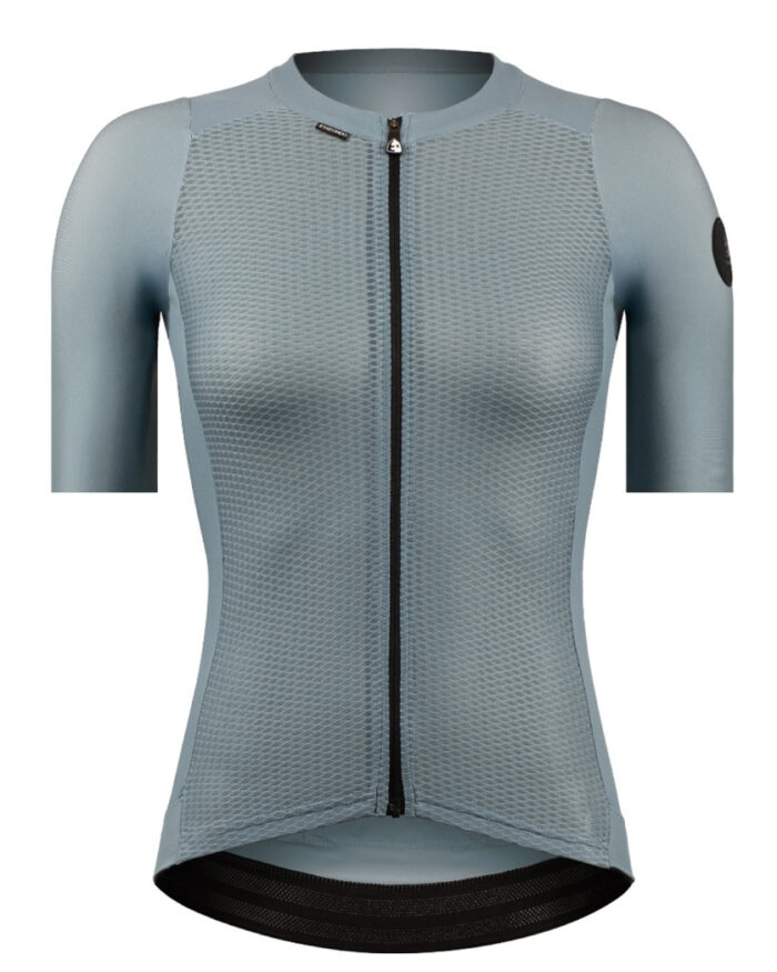 GARA-FEM-GR-1 ETXEONDO Maillot Manga Corta Mujer Gara gris azulado - Imagen 1