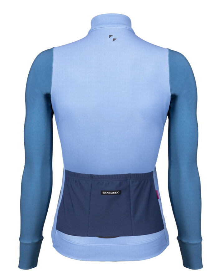 ETXEONDO Chaqueta Mujer Gaude Gore-Tex Windstopper azul / azul marino - Imagen 2