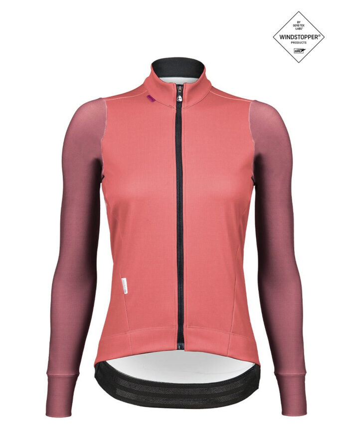 GAUDE-FEM-RO-1 ETXEONDO Chaqueta Mujer Gaude Gore-Tex Windstopper salmón / caldera - Imagen 1