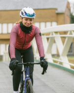 ETXEONDO Chaqueta Mujer Gaude Gore-Tex Windstopper salmón / caldera - Imagen 3
